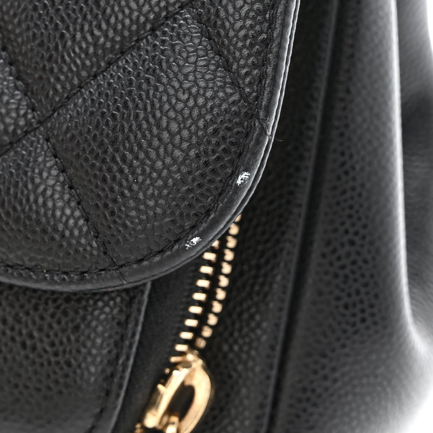 Caviar Quilted Small Business Affinity Flap Black