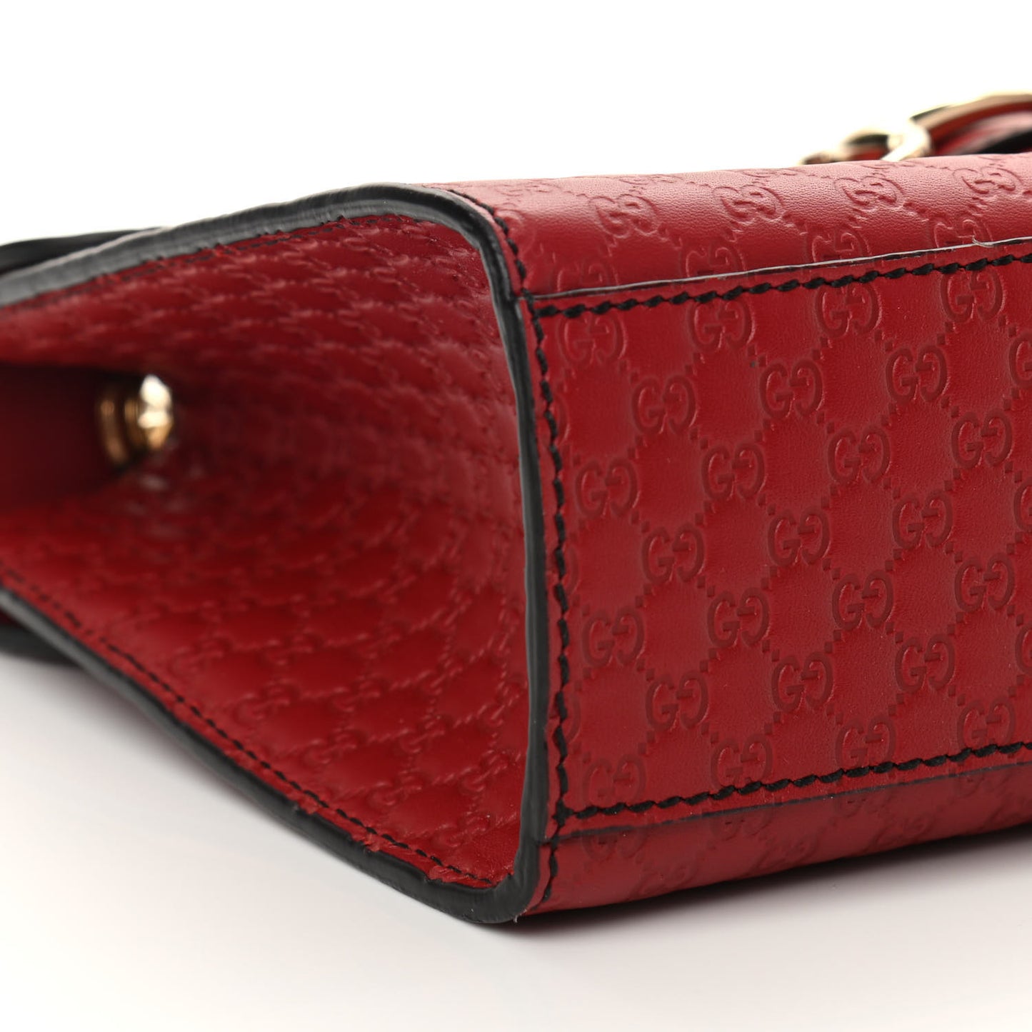 Microguccissima Medium Emily Chain Shoulder Bag Red
