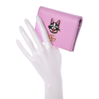 Gucci Dollar Calfskin Bosco Card Case Wallet Malva 2 of 7