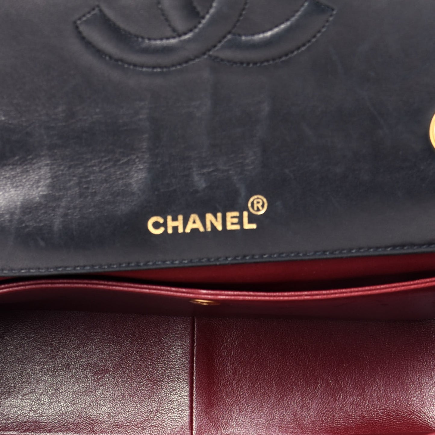 Lambskin Quilted Medium Single Flap Black