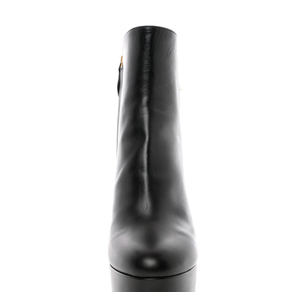 Louis Vuitton Calfskin Monogram Afterglow Platform Ankle Boots 39 Black 10 of 14