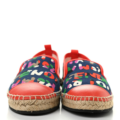 Fendi Canvas Fendi Roma Printed Espadrille 38 Multicolor 2 of 7