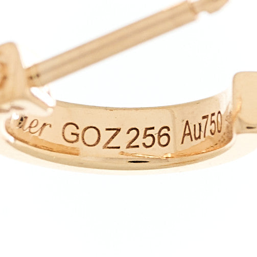 Cartier 18K Pink Gold Small LOVE Hoop Earrings 5 of 5