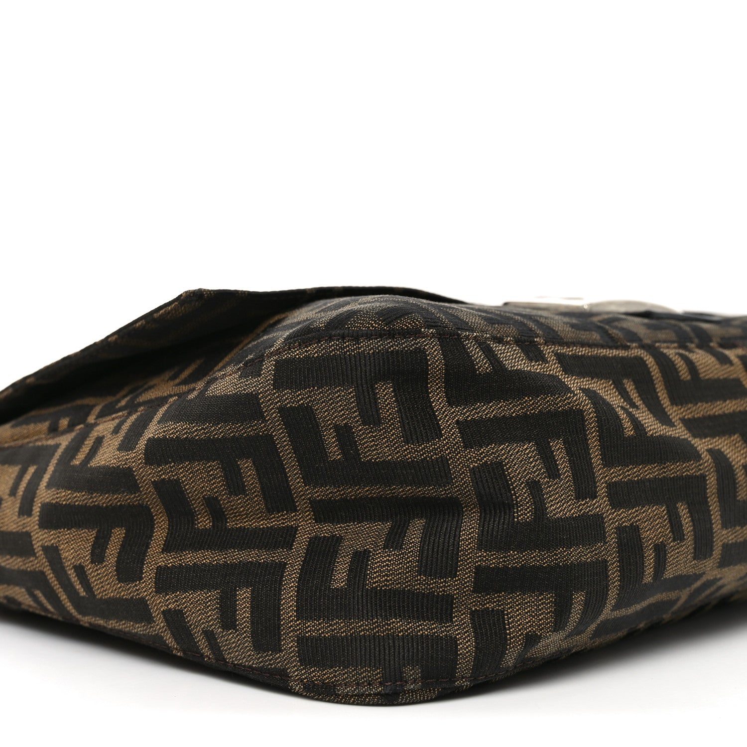 Fendi Zucca Zipped Baguette Tobacco 8 of 9