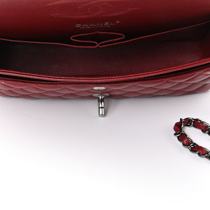 Chanel Lambskin Quilted Medium Double Flap Red 5 of 11