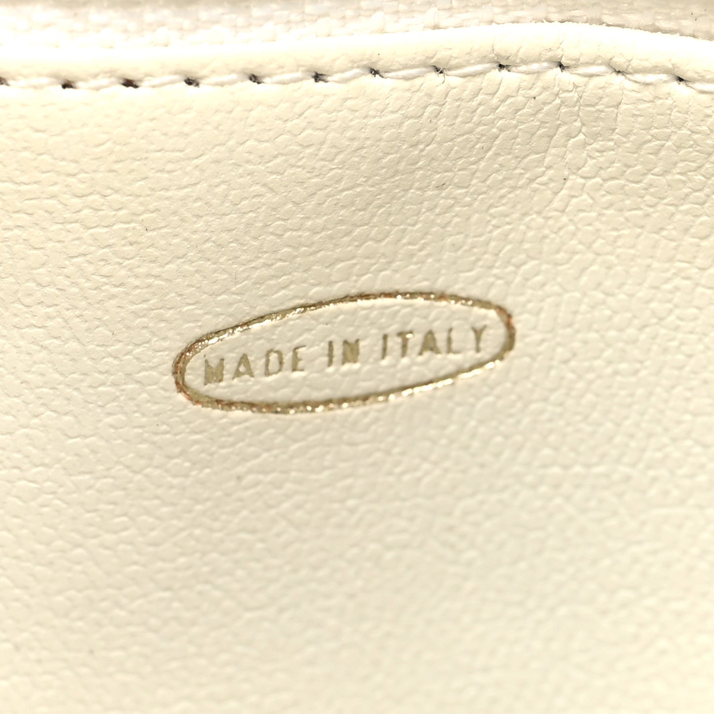 Lambskin Quilted CC Tote White