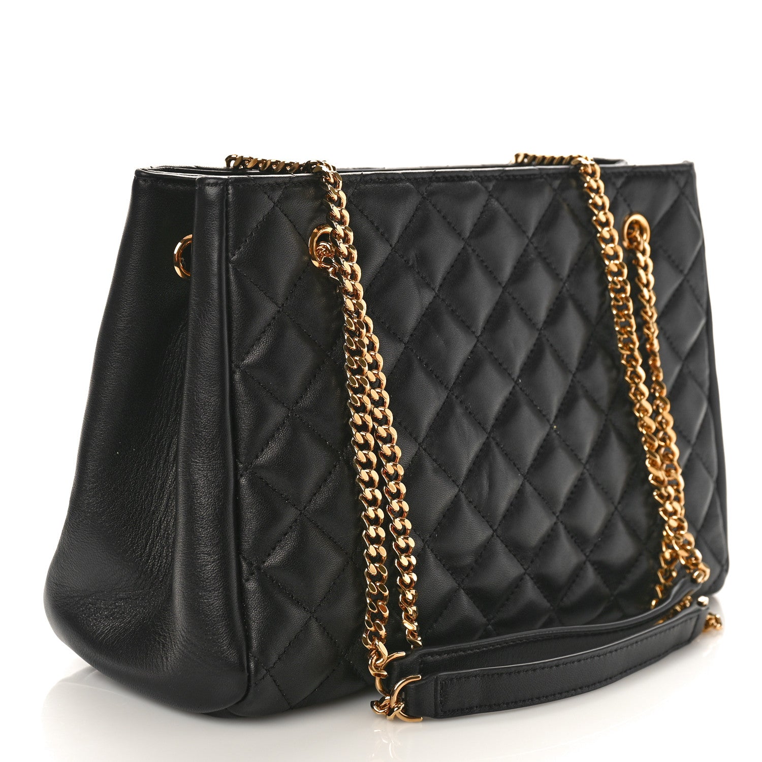 Versace Nappa Quilted Medusa Chain Bag Black 3 of 8