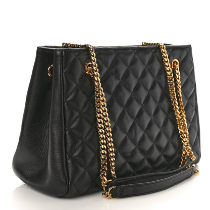 Versace Nappa Quilted Medusa Chain Bag Black 3 of 8