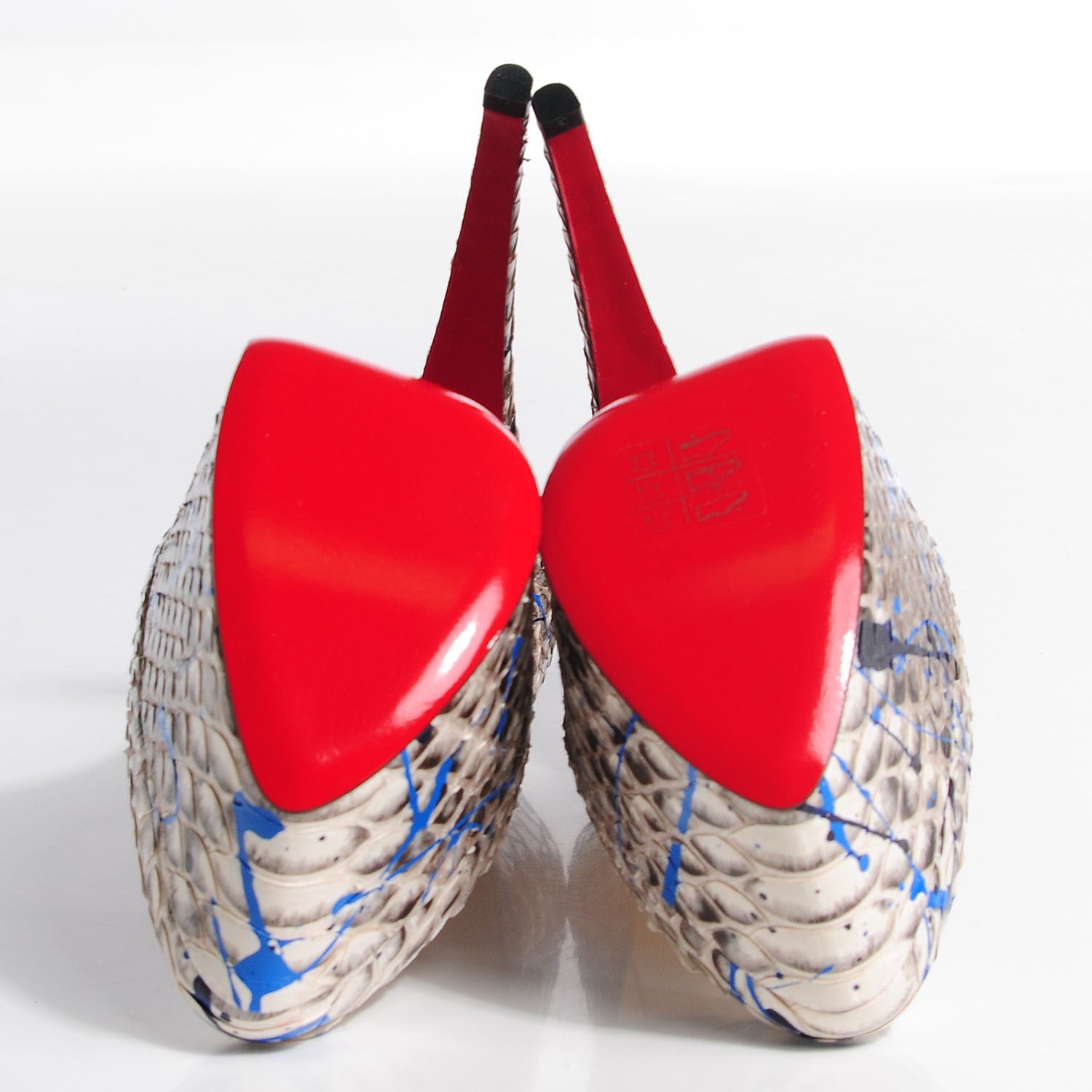 Christian Louboutin Python Victoria 160 Pumps 39 Vulcano 5 of 6