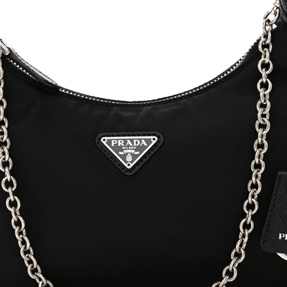 Prada Nylon Re-Edition 2005 Shoulder Bag Black 9 of 11