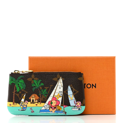 Louis Vuitton Monogram 2023 Christmas Animation Sailing Key Pouch Dragon Fruit Pink 7 of 7