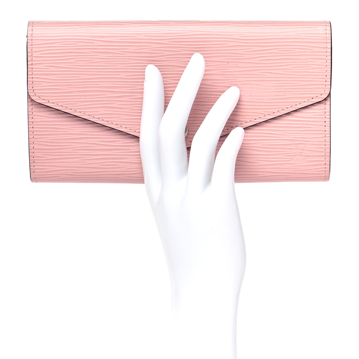 Louis Vuitton Epi Sarah Wallet NM Rose Ballerine 2 of 8