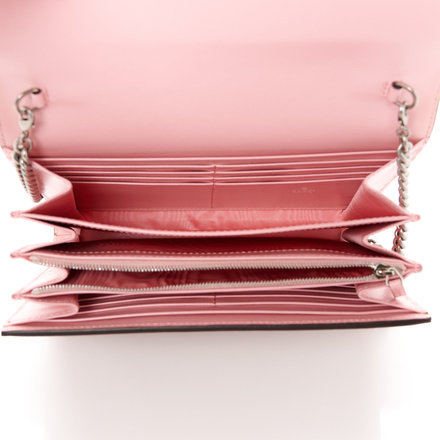 Gucci Azalea Calfskin Enamel Mini Dionysus Chain Wallet New Cherry Red Wild Rose Off White 5 of 10