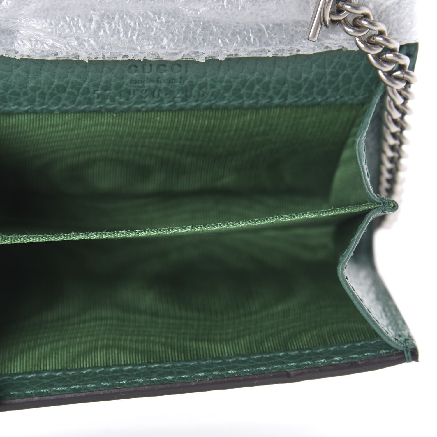 Gucci Calfskin Dionysus Coin Purse Emerald 5 of 7