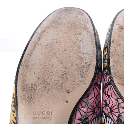 Gucci GG Supreme Monogram Bengal Womens Princetown Slippers 35 Beige Crop Pink 12 of 15