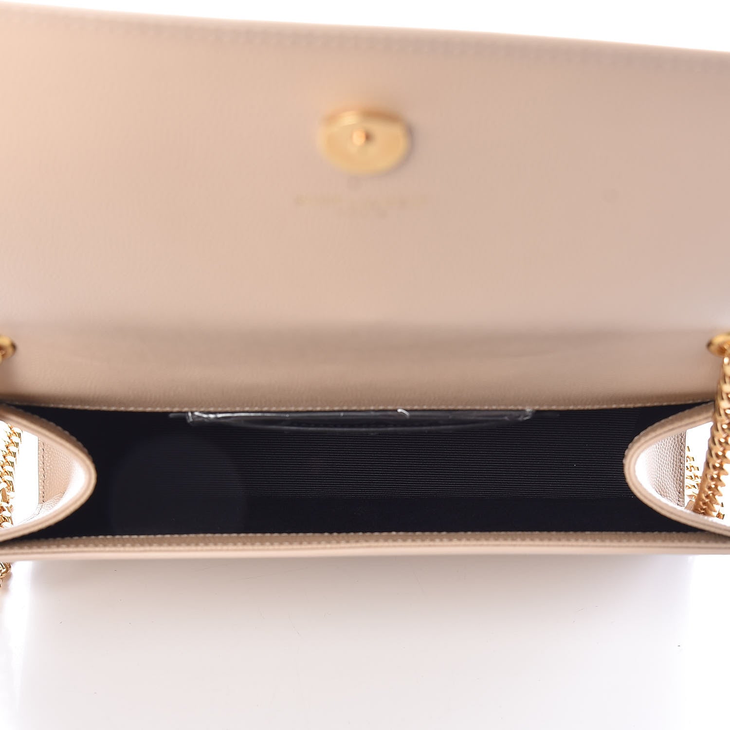 Saint Laurent Grain De Poudre Medium Monogram Kate Satchel Nude Powder 5 of 10