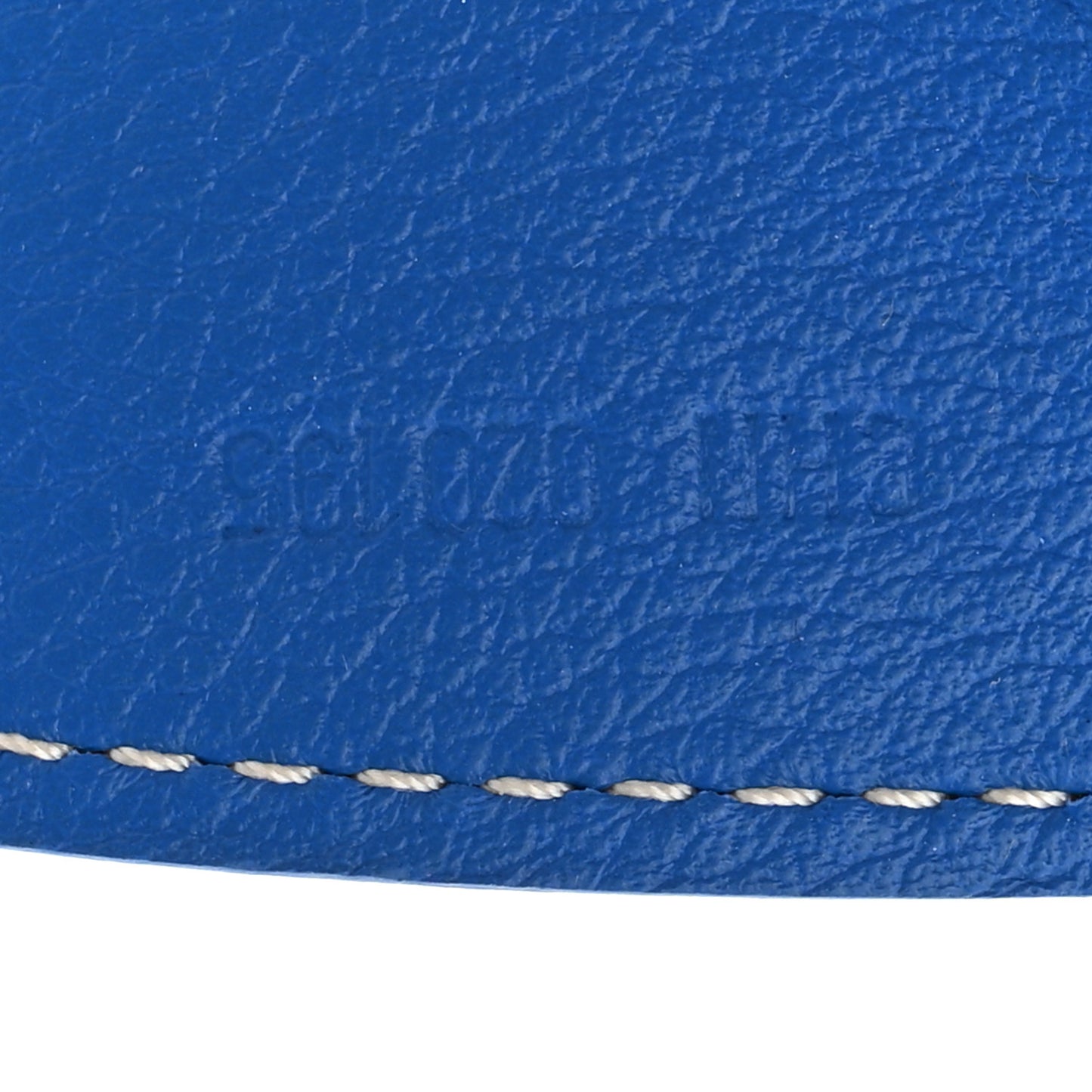 Calfskin Bag Clip Blue
