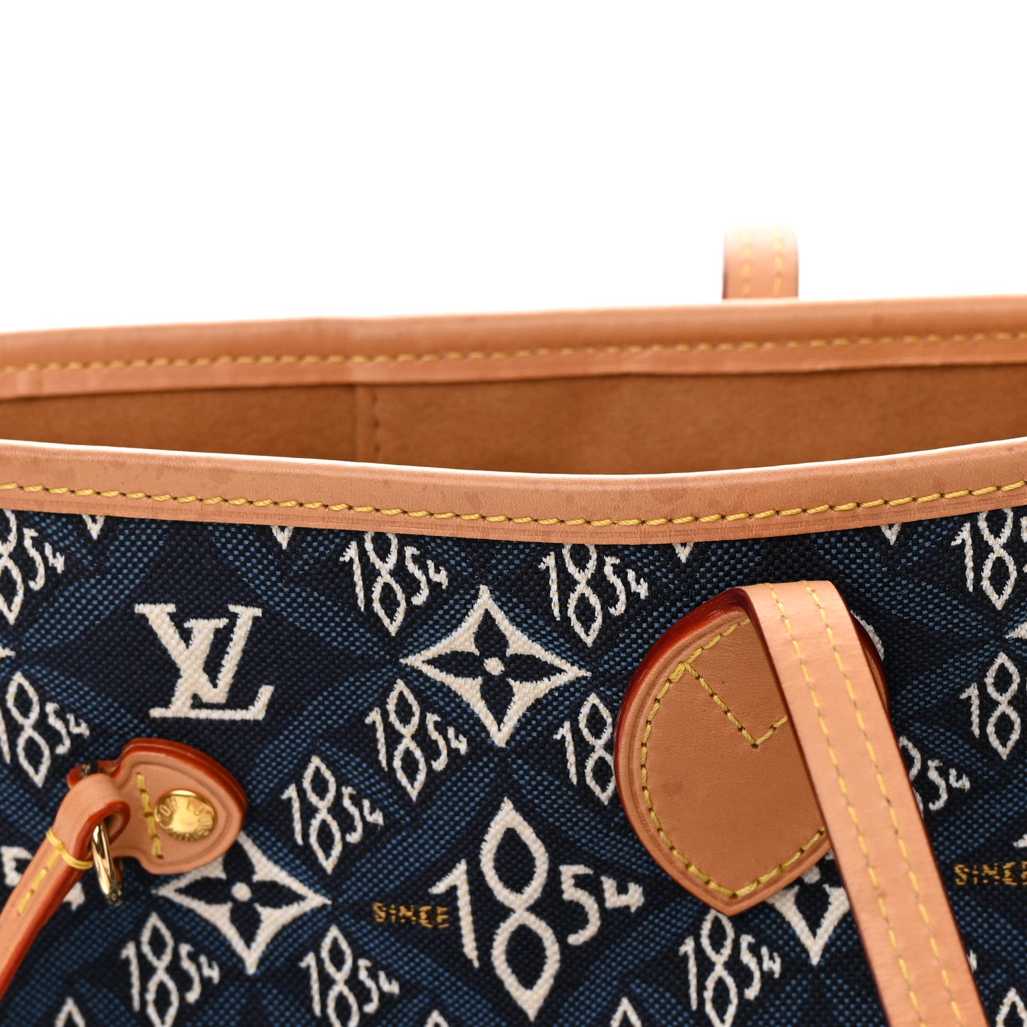 Louis Vuitton Jacquard Since 1854 Neverfull MM Blue 14 of 14