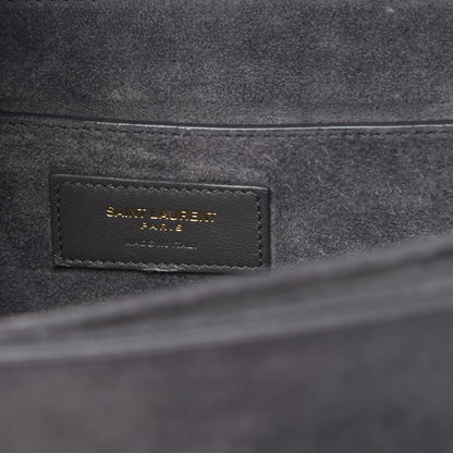 Saint Laurent Smooth Calfskin Suede Medium Bellechasse Grey 8 of 11