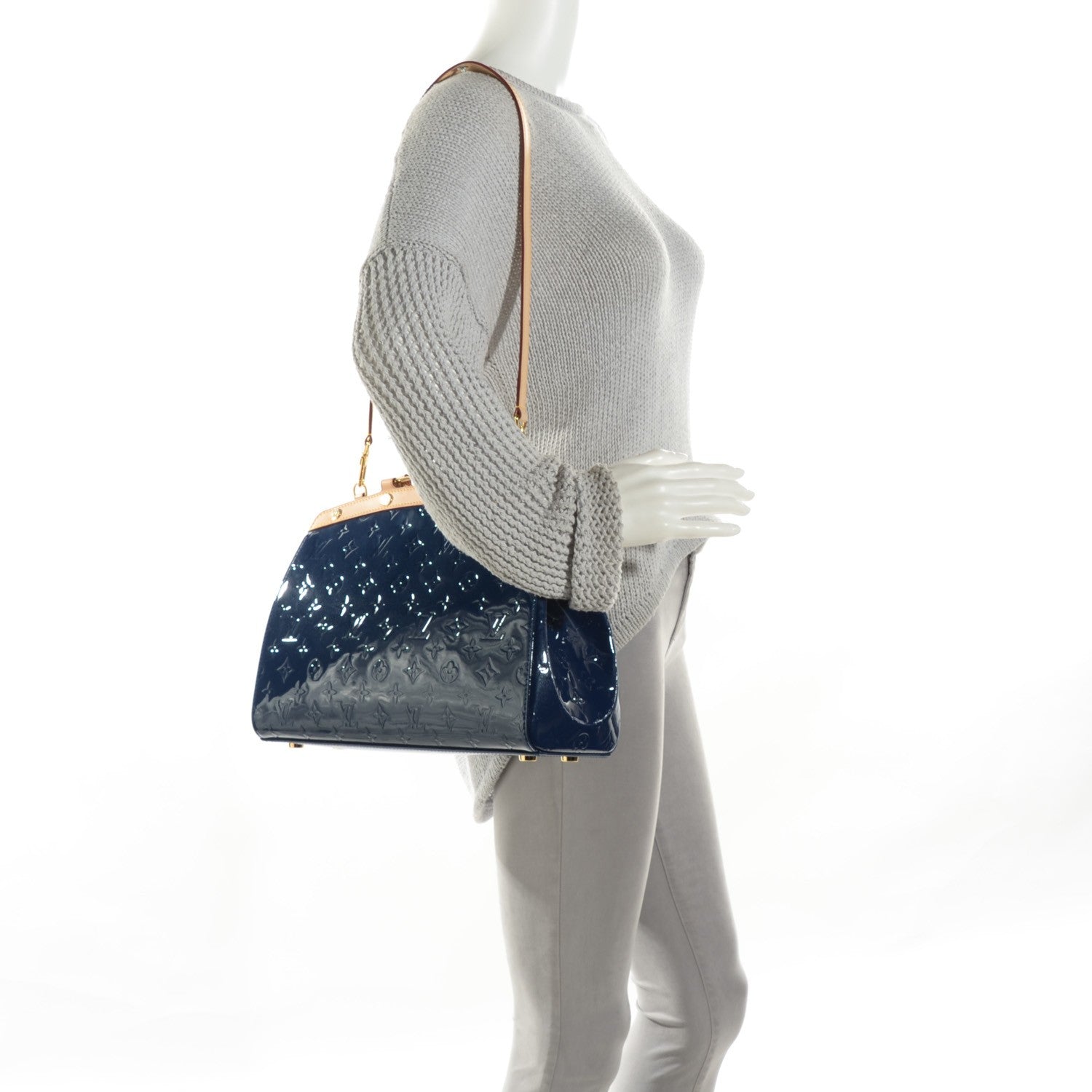 Louis Vuitton Vernis Brea MM Grand Blue 2 of 7