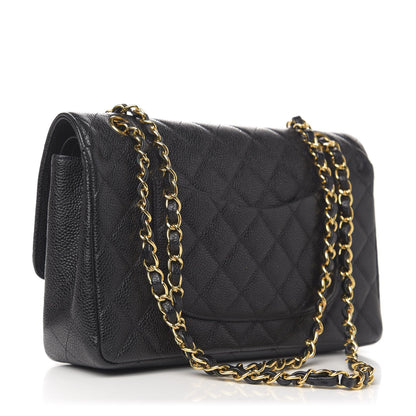 Chanel Caviar Quilted Medium Double Flap Black 3 of 11