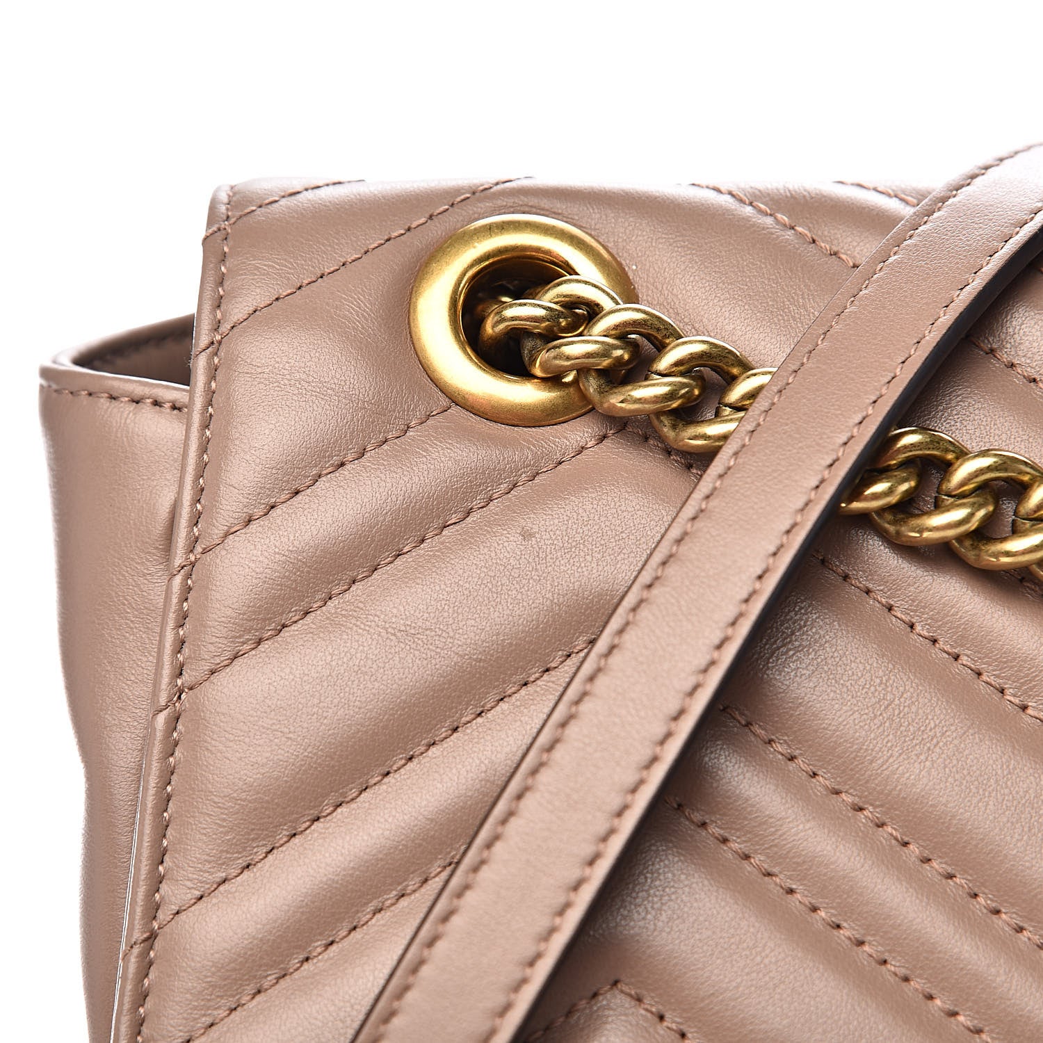 Gucci Calfskin Matelasse Large GG Marmont Shoulder Bag Porcelain Rose 11 of 14
