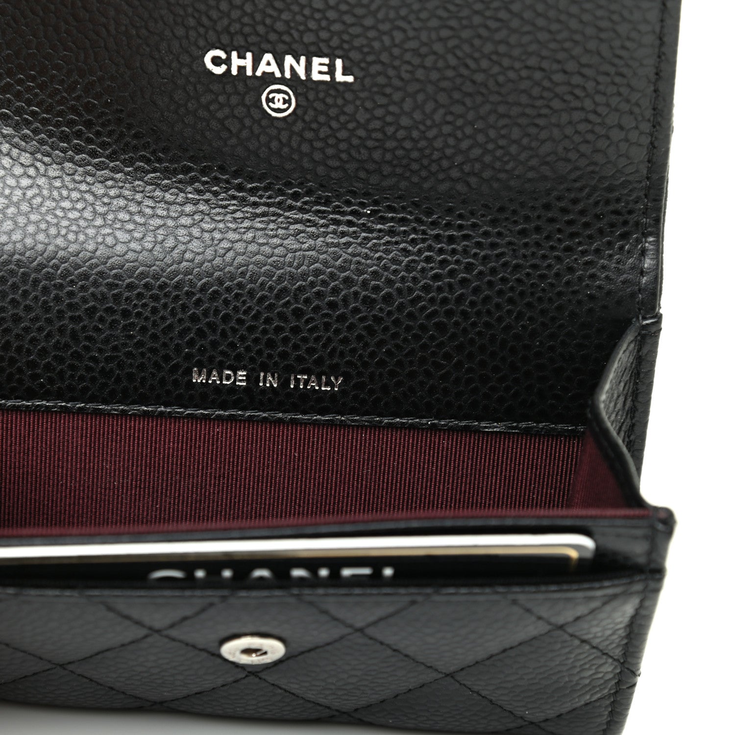 Chanel Caviar Quilted Flap Card Holder Black 8 of 8
