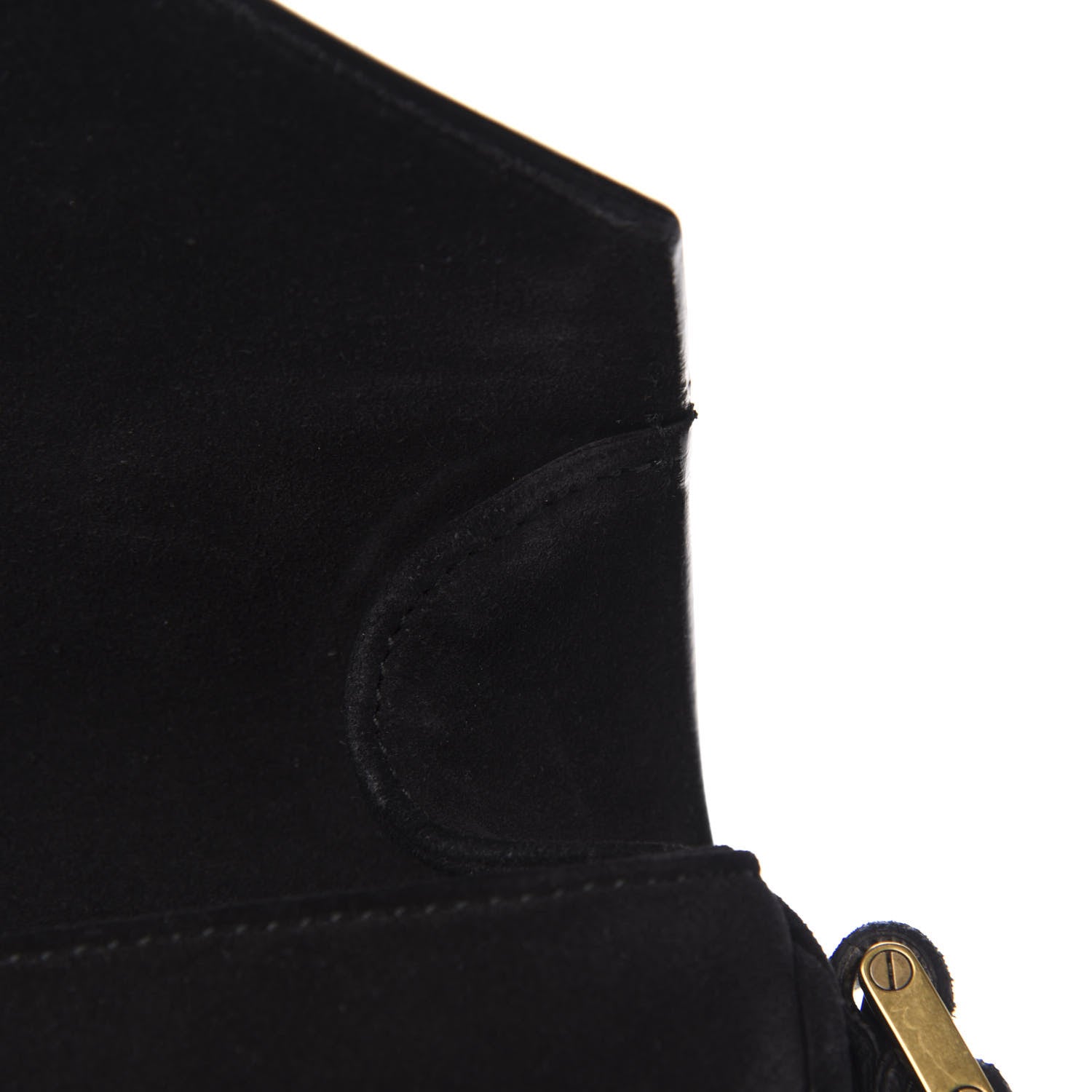 Saint Laurent Suede Y Studs Crossbody Bag Black 9 of 13
