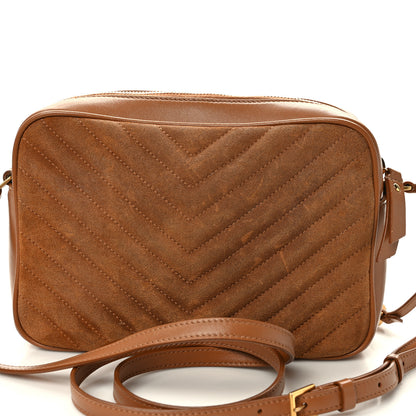 Saint Laurent Suede Matelasse Monogram Lou Camera Bag Cinnamon 12 of 12