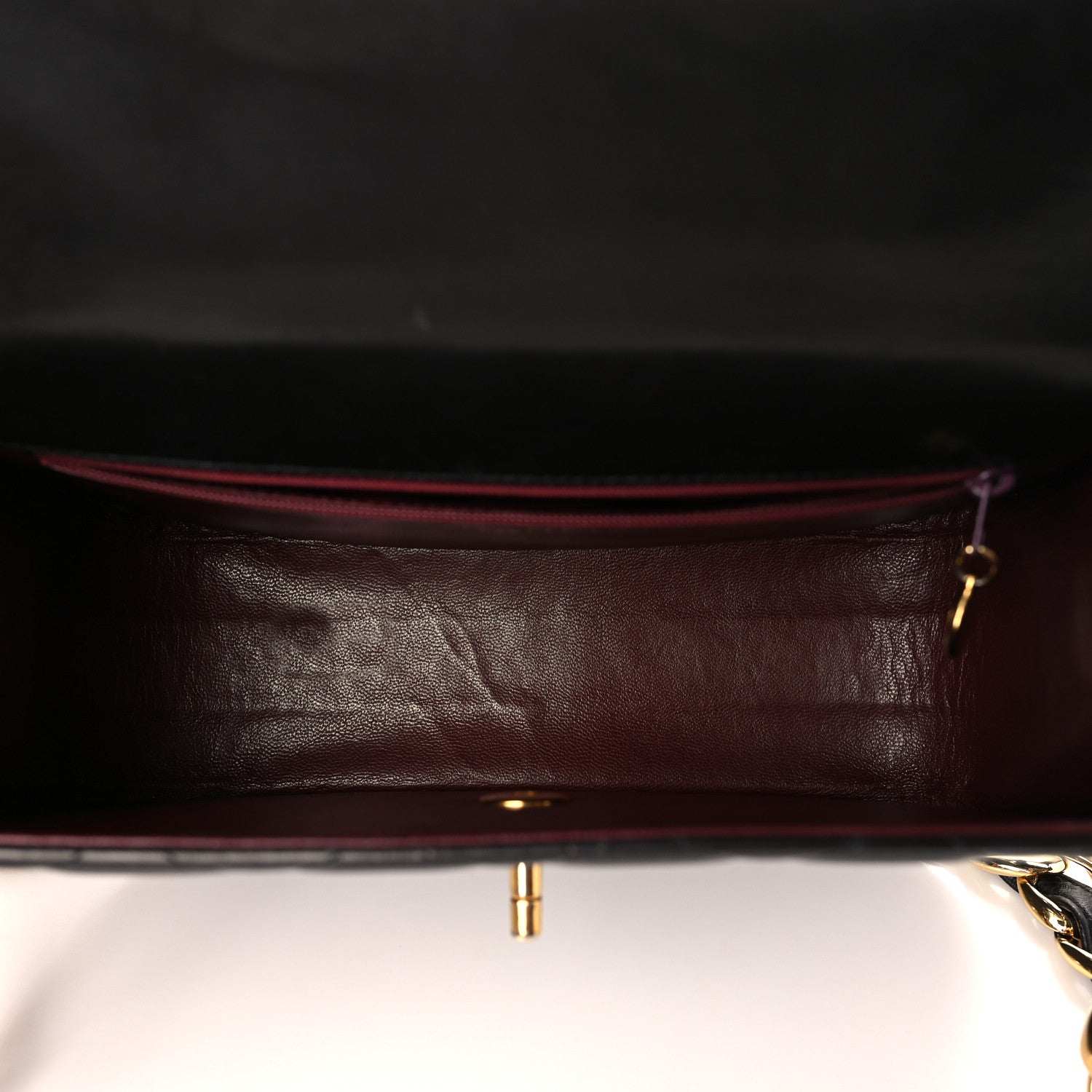 Chanel Lambskin Quilted Round Flap Black 5 of 10