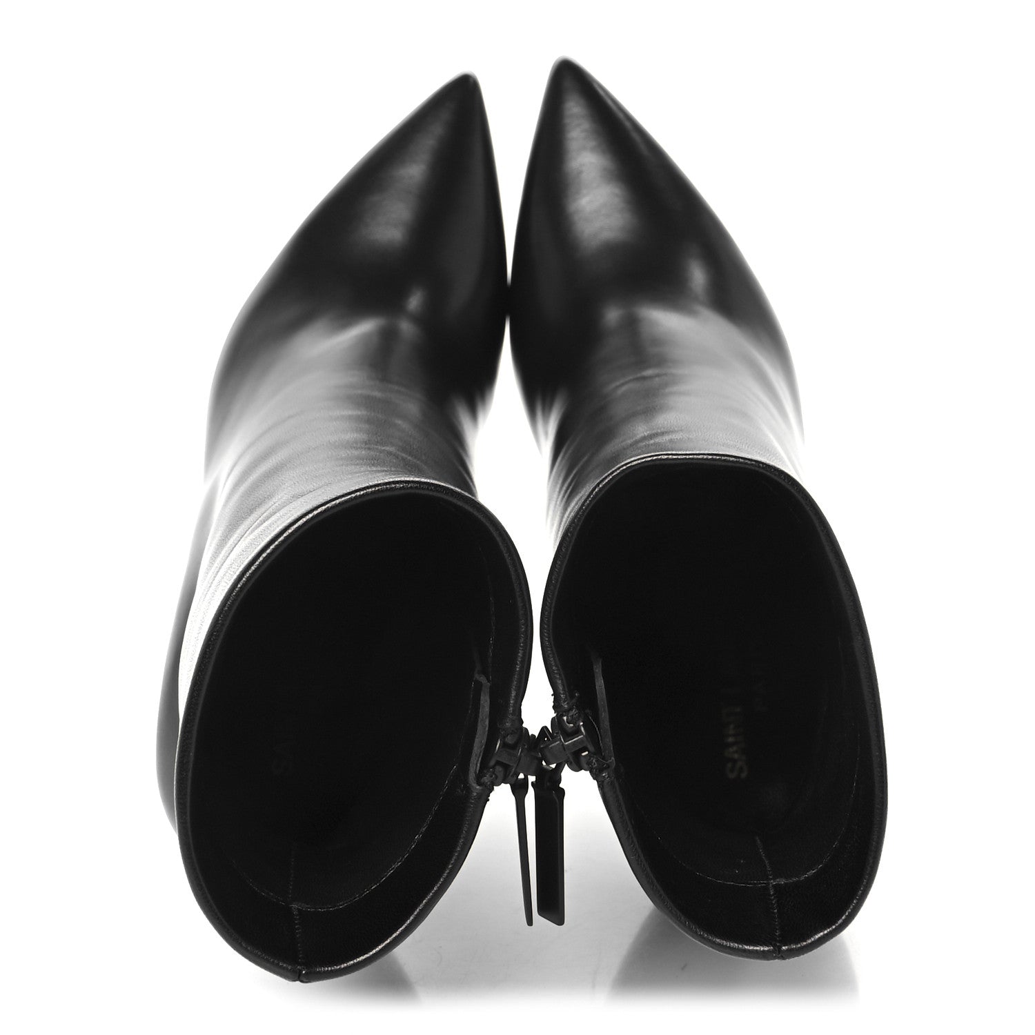 Saint Laurent Calfskin Opyum Ankle Boots 36.5 Black 2 of 9