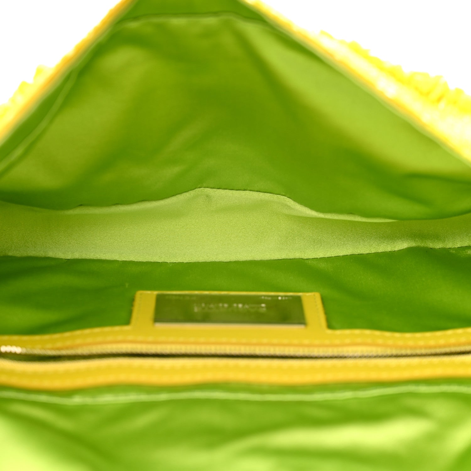 Fendi Beaded Baguette Yellow 5 of 10