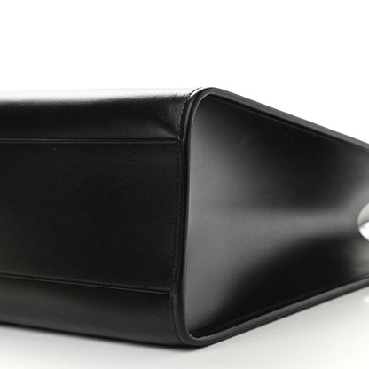 Saint Laurent Smooth Calfskin Maillon Cabas Tote Black 7 of 8