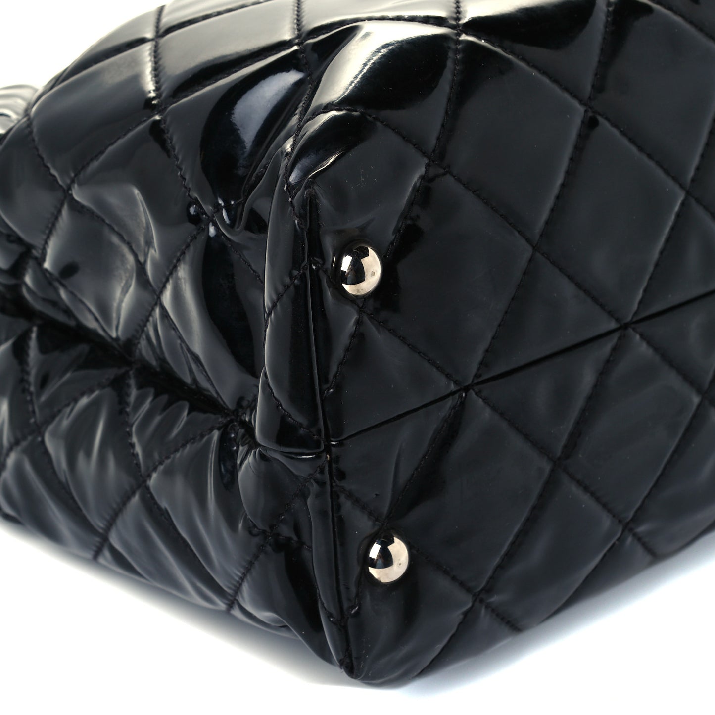 Vinyl Quilted Large In The Business Tote Black