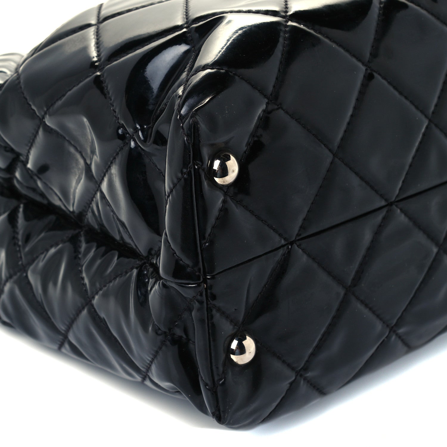 Chanel Vinyl Quilted Large In The Business Tote Black 8 of 10