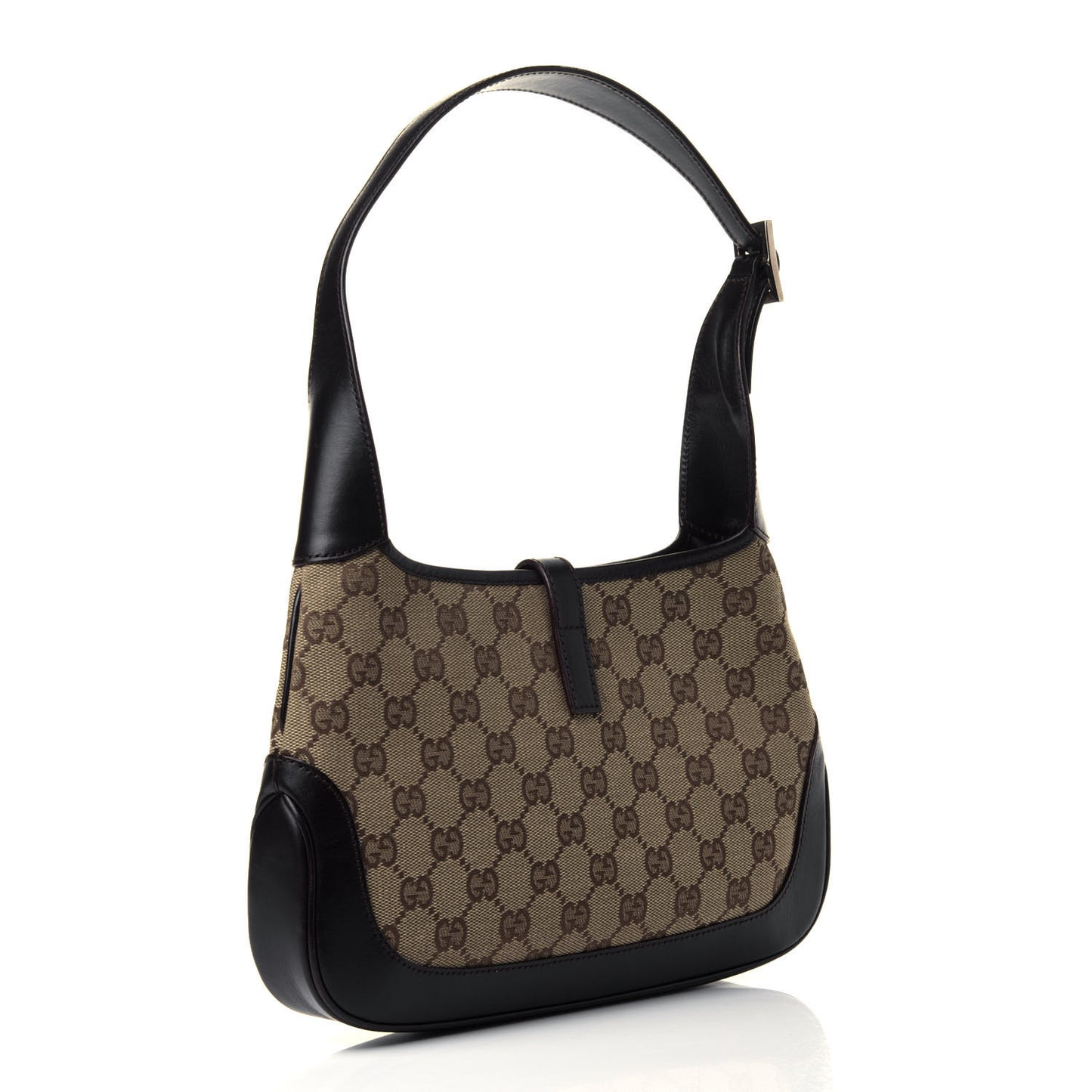Monogram Web Small Jackie O Hobo Dark Brown