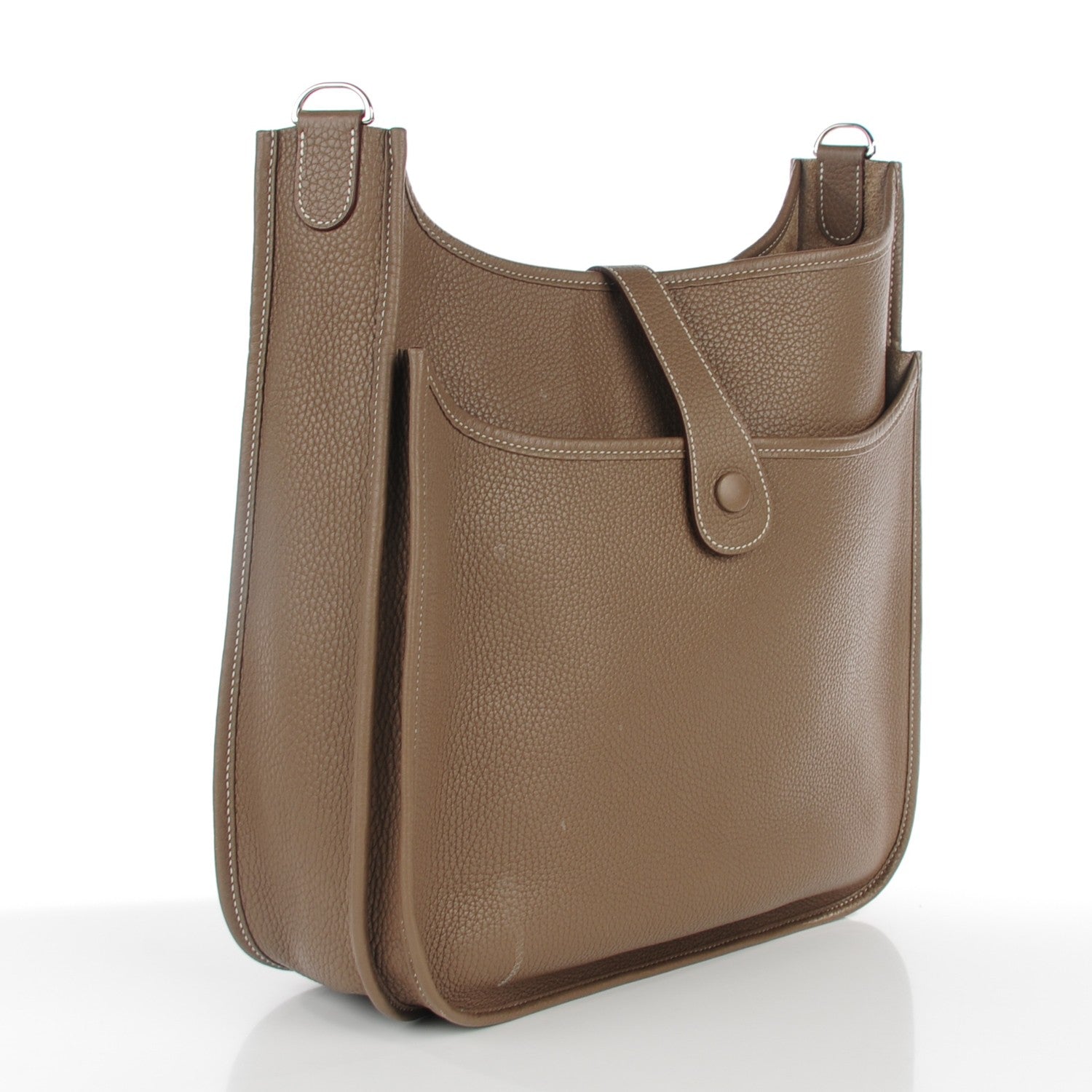Hermes Taurillon Clemence Evelyne III GM Etoupe 3 of 11