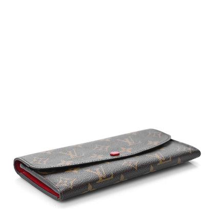 Louis Vuitton Monogram Emilie Wallet Rouge 4 of 10
