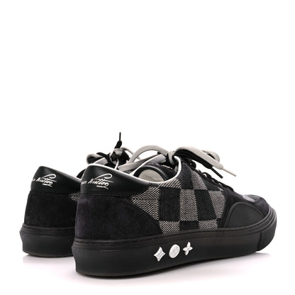 Louis Vuitton Damier Distorted Mens LV Ollie Sneakers 10.5 Black 4 of 10
