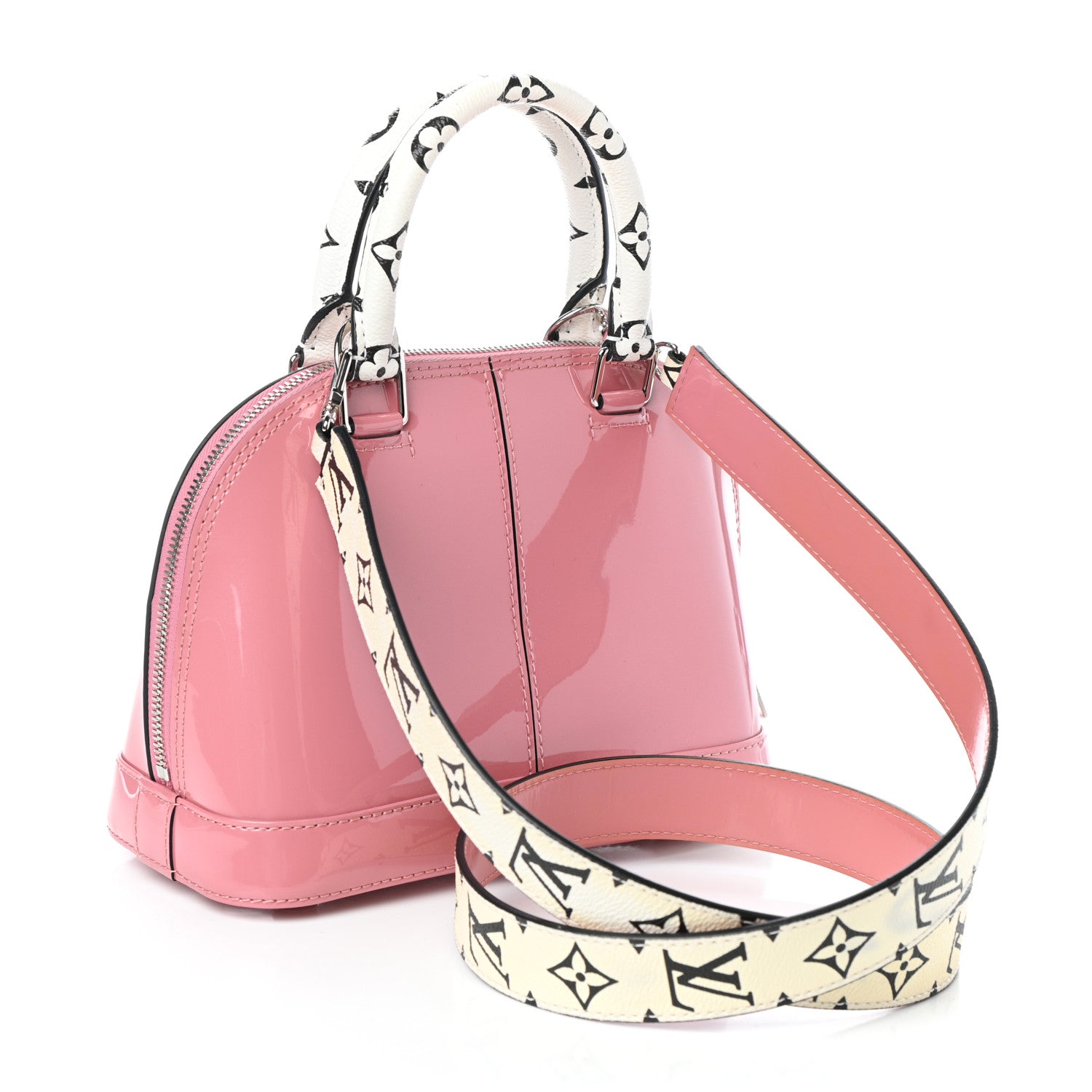 Louis Vuitton Patent Monogram Alma BB Rose Blush 3 of 8