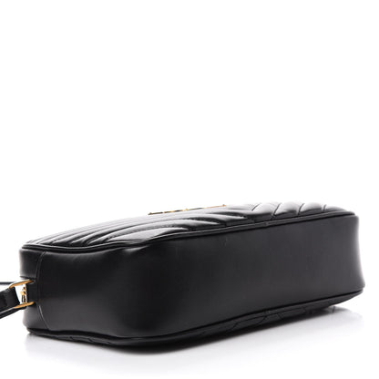 Saint Laurent Calfskin Matelasse Monogram Lou Camera Bag Black 4 of 10