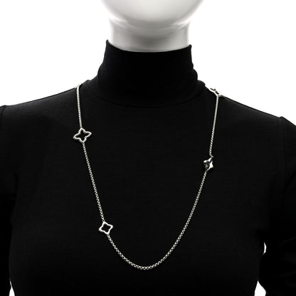 David Yurman Sterling Silver 25mm Quatrefoil Chain Necklace 2 of 4