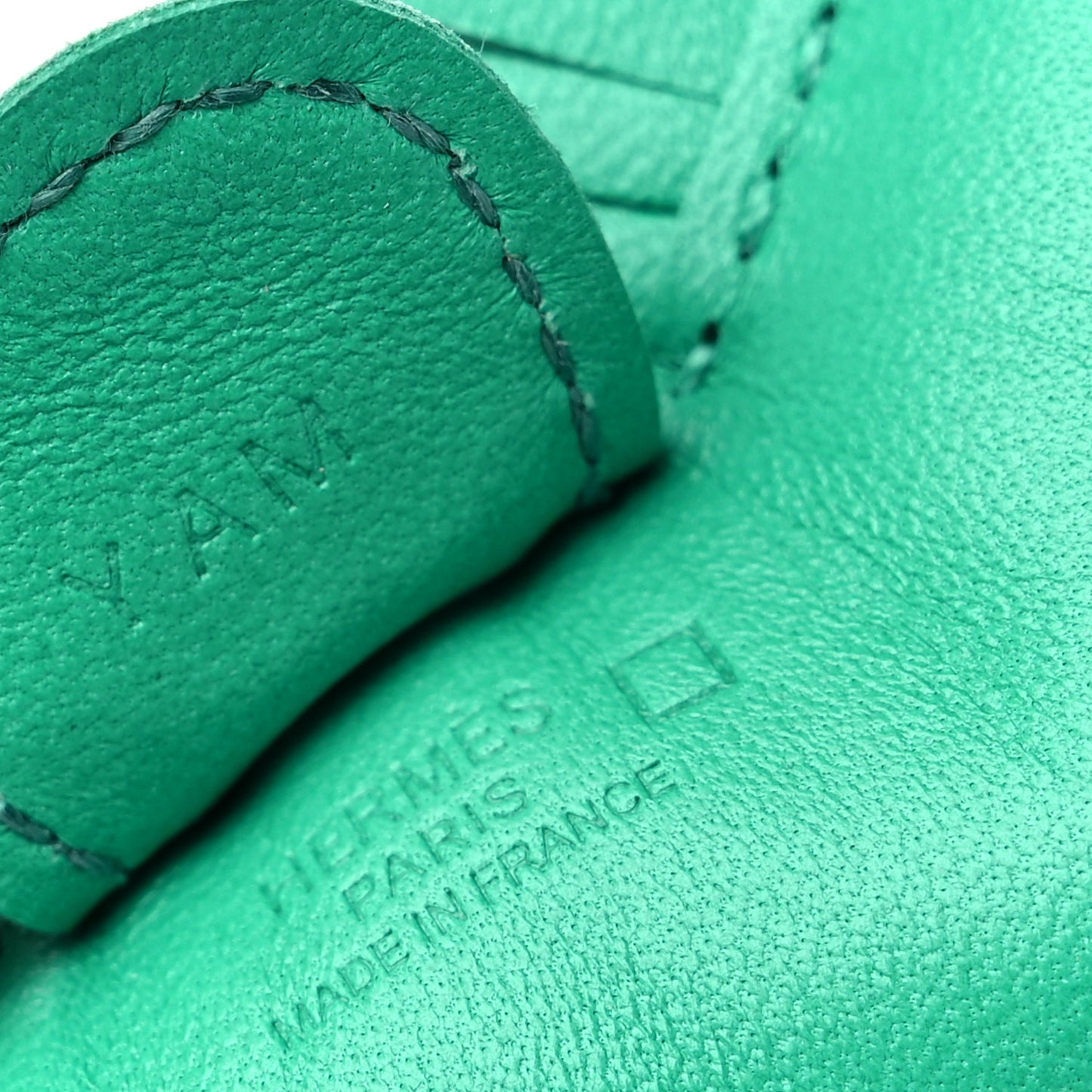 Milo Lambskin Matte Alligator Touch Grigri Rodeo Horse Bag Charm PM Menthe Vert Jade