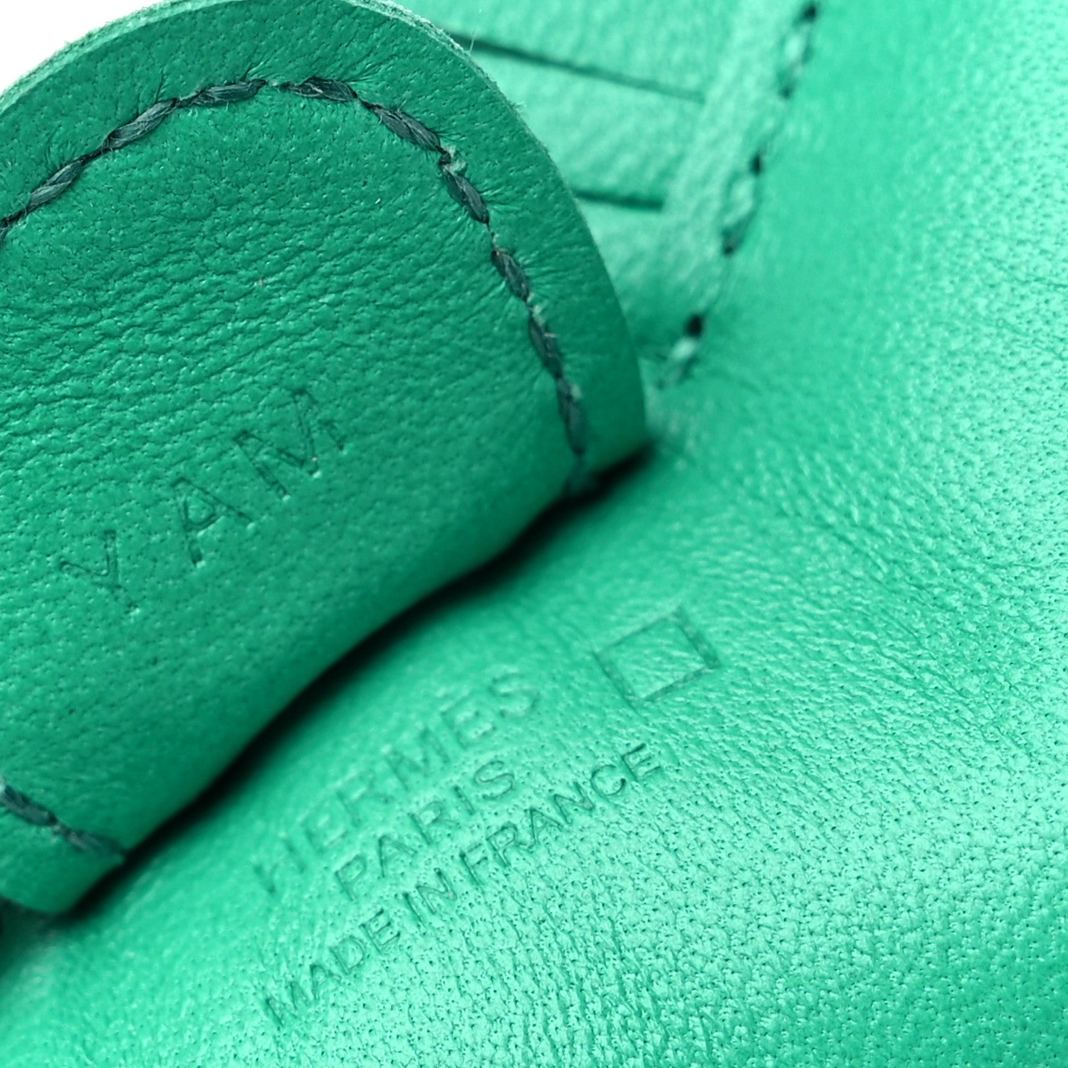 Hermes Milo Lambskin Matte Alligator Touch Grigri Rodeo Horse Bag Charm PM Menthe Vert Jade 3 of 4