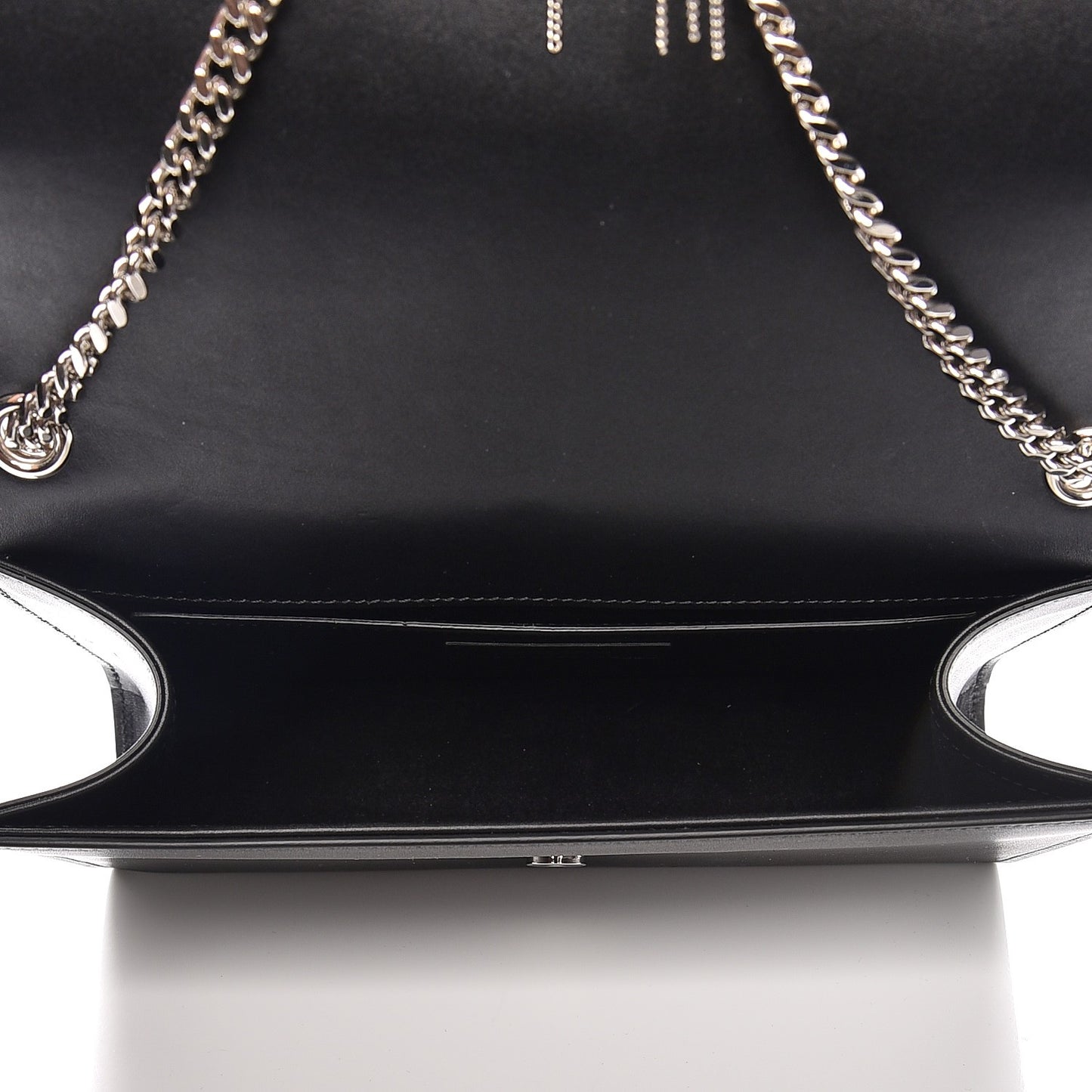Smooth Calfskin Medium Classic Monogram Kate Tassel Satchel Black