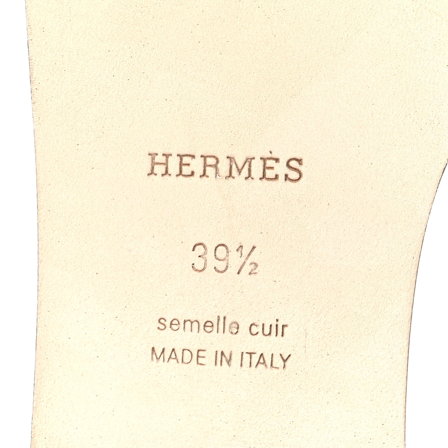 Hermes Epsom Oran Sandals 39.5 Vert Oyat 8 of 11