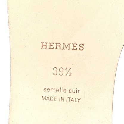 Hermes Epsom Oran Sandals 39.5 Vert Oyat 8 of 11