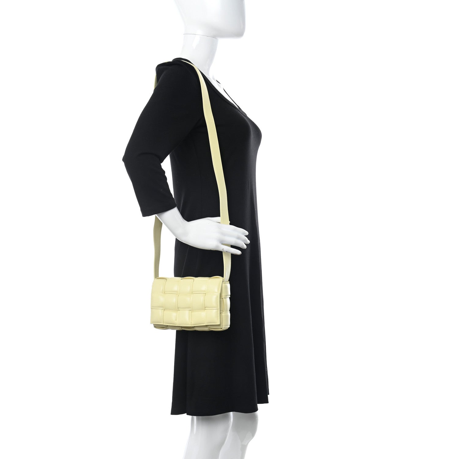 Bottega Veneta Nappa Maxi Intreccio Small Padded Cassette Crossbody Bag Ice Cream 2 of 12