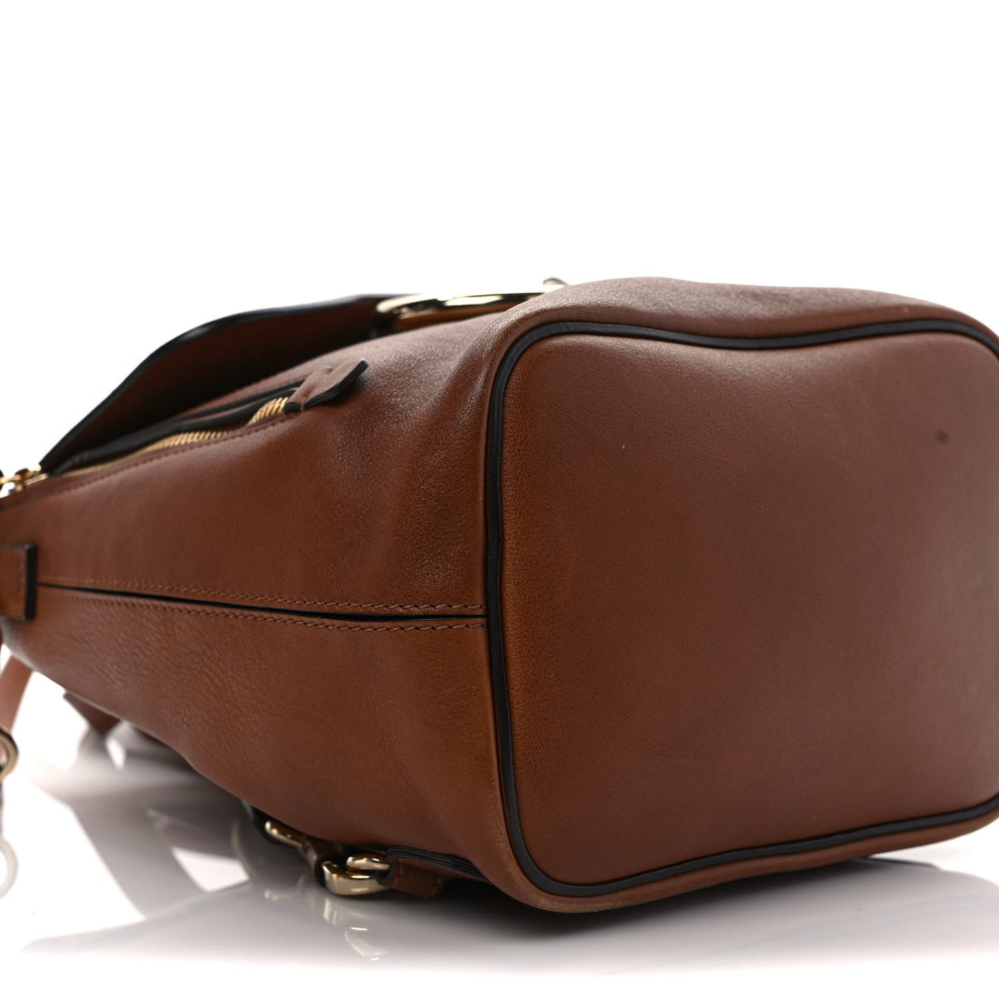 Suede Calfskin Small Faye Backpack Tobacco