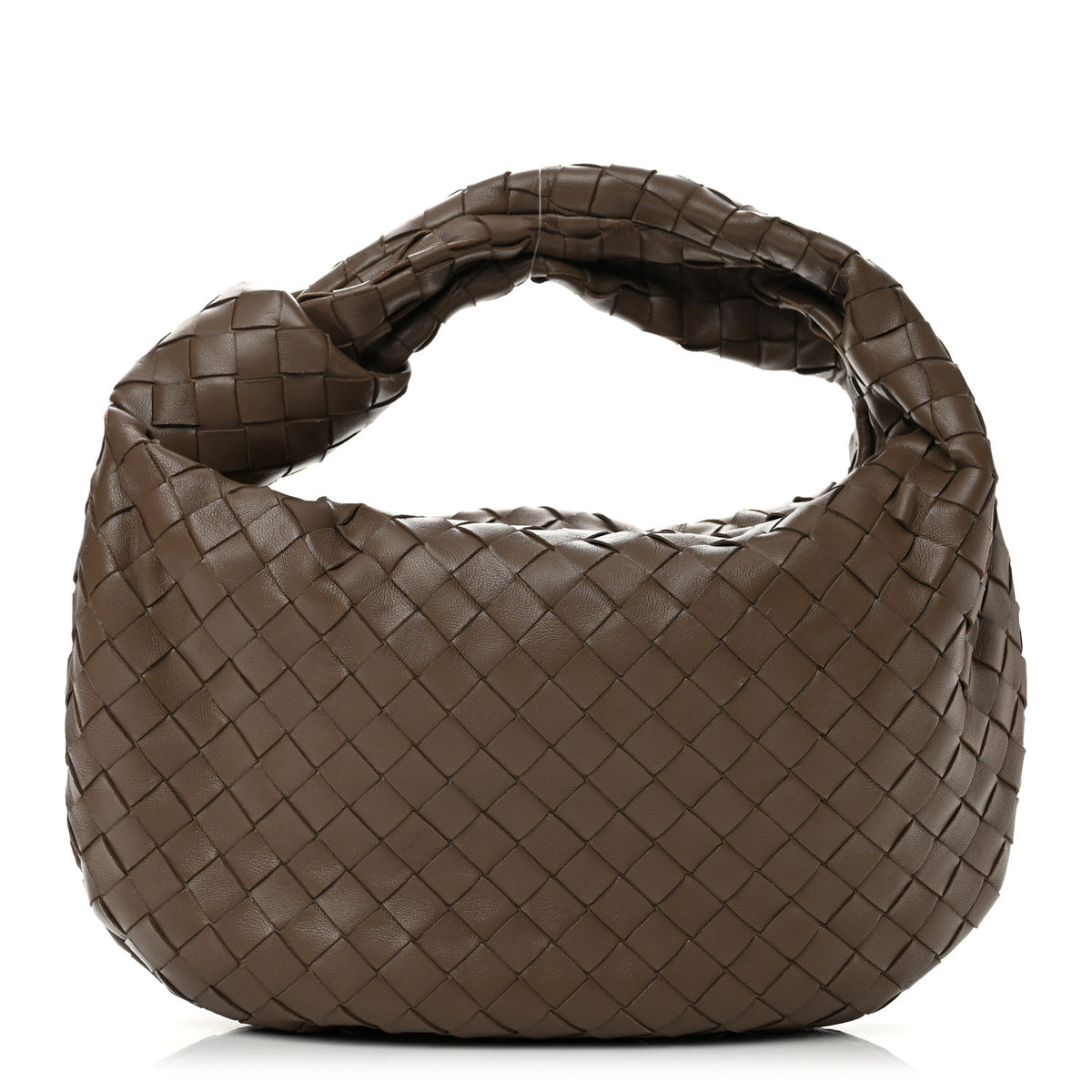Nappa Intrecciato Teen Jodie Hobo Dark Taupe